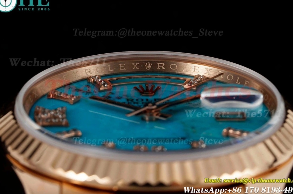 Turquoise DayDate RG RG Pres 36mm Dial RAF A2836 0313